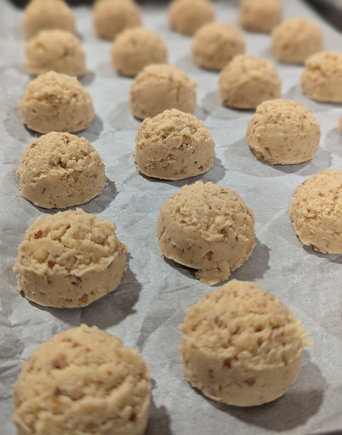 Chai cookies close-up detail